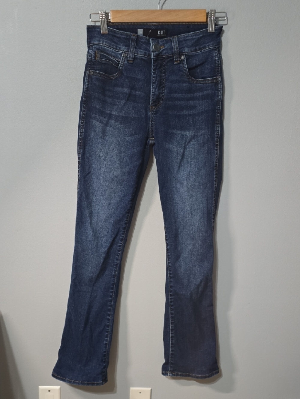 kut from the kloth jeans womens size 00 blue natalie high rise ( See Note )